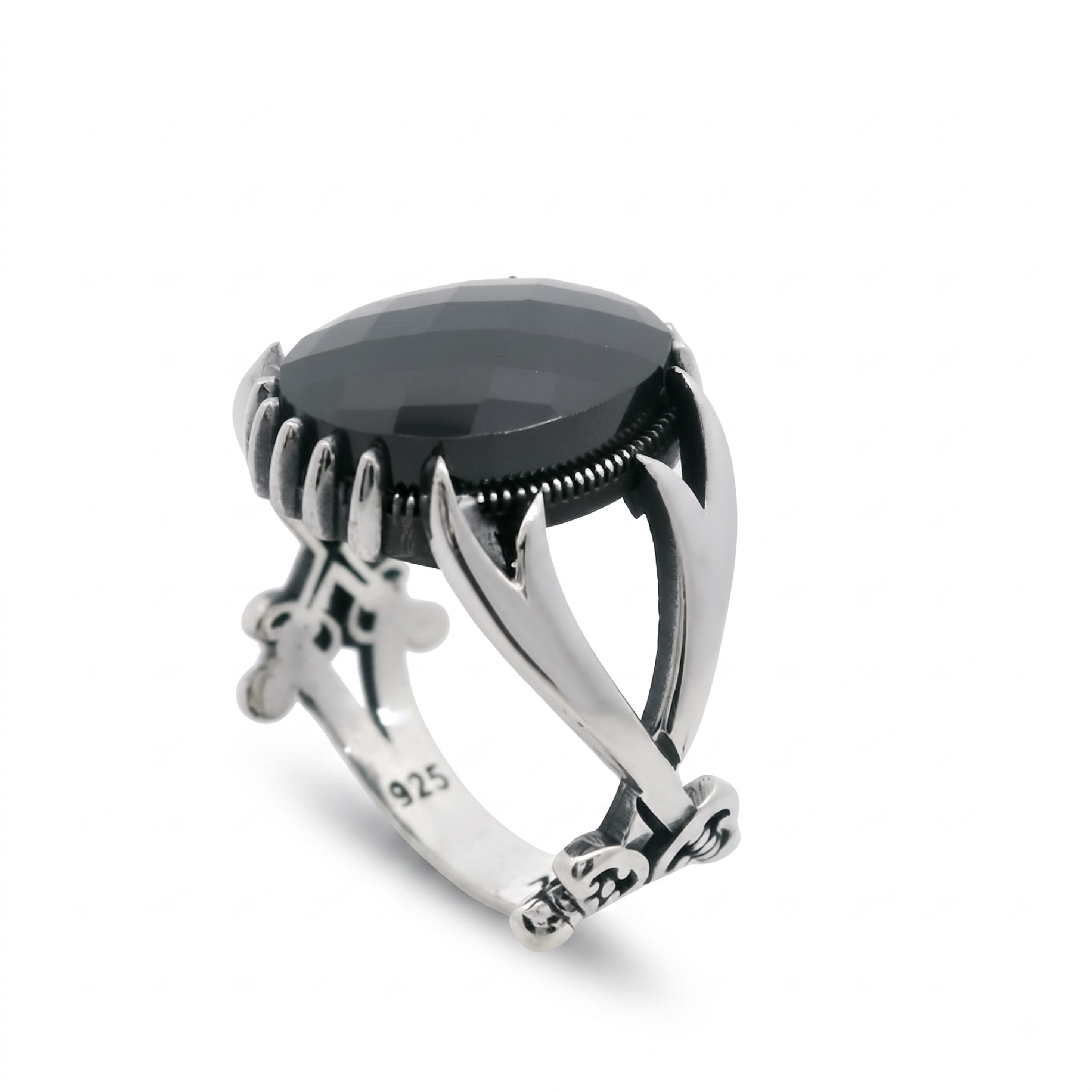 Herren-Zirkonia-Ring aus 925er Sterlingsilber YRG19858